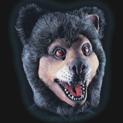 Maska medvěda s chlupy